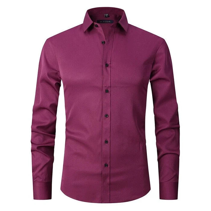 Image of Douglas | Men's Slim Fit Button-Down Dress Shirt