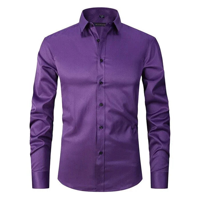 Image of Douglas | Men's Slim Fit Button-Down Dress Shirt