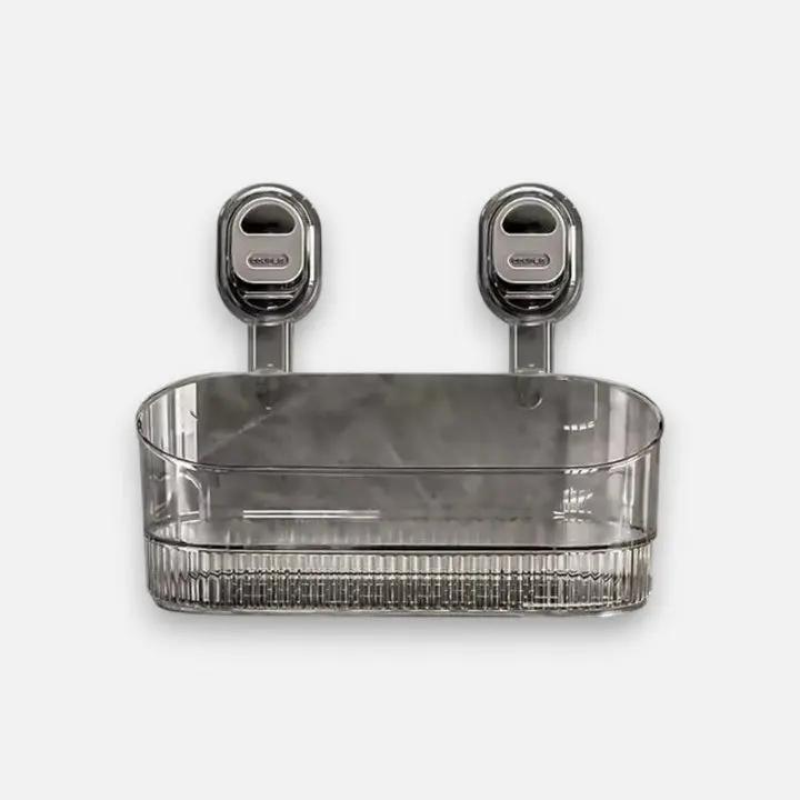 Drill-Free Suction Cup Wall Shelf with Heavy-Duty Vacuum Grips