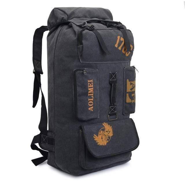 Durable 100L Canvas Camping & Hiking Rucksack Backpack