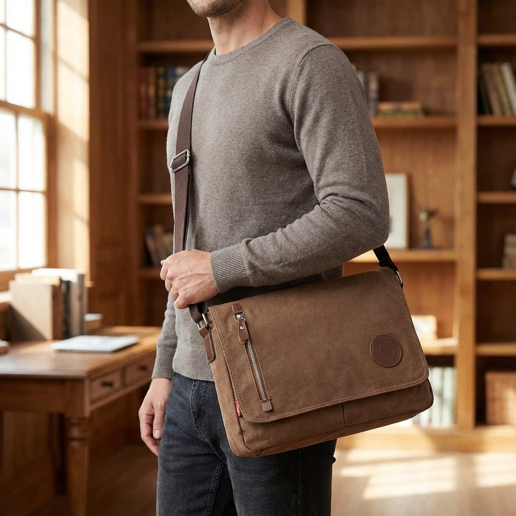 Durable Canvas Shoulder Bag