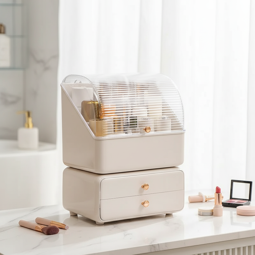 Dustproof Cosmetic Organiser Box