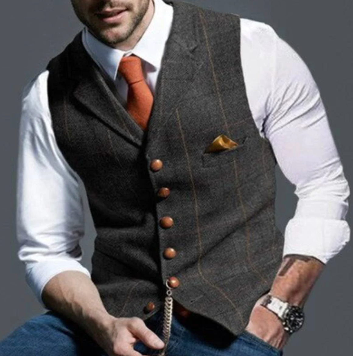 Image of Dwight | Men's Slim Fit Suit Vest
