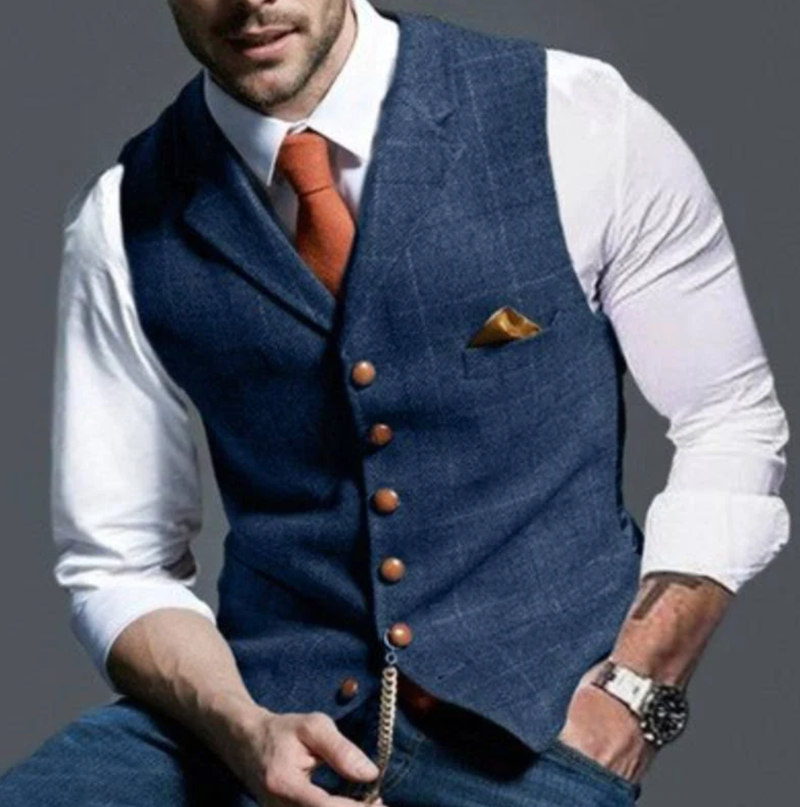 Image of Dwight | Men's Slim Fit Suit Vest