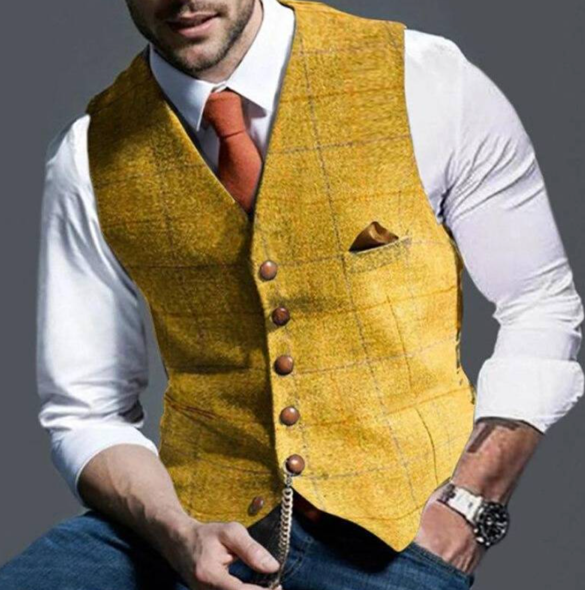 Image of Dwight | Men's Slim Fit Suit Vest