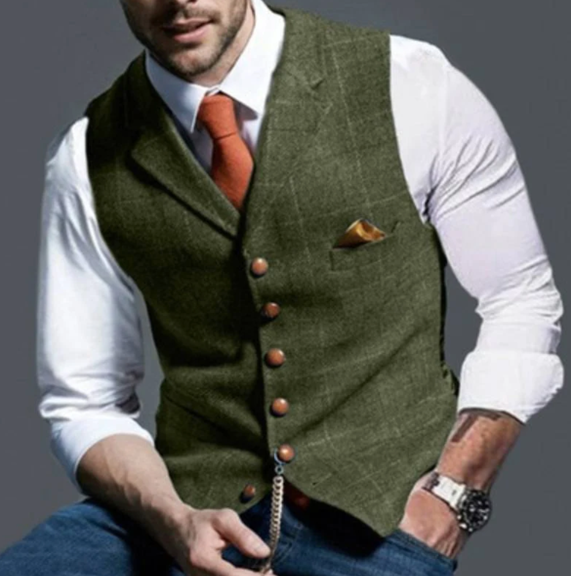Image of Dwight | Men's Slim Fit Suit Vest