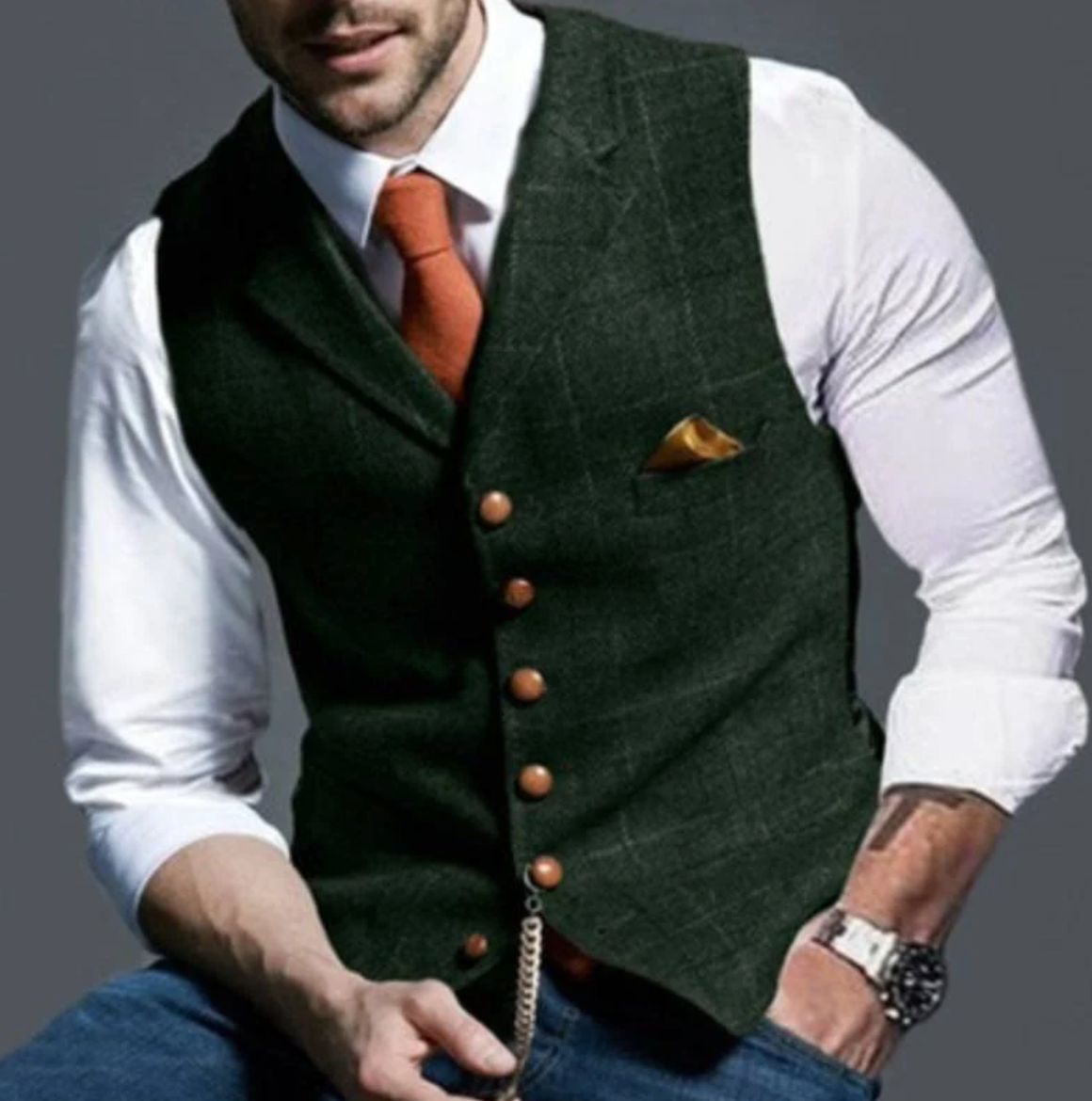 Image of Dwight | Men's Slim Fit Suit Vest