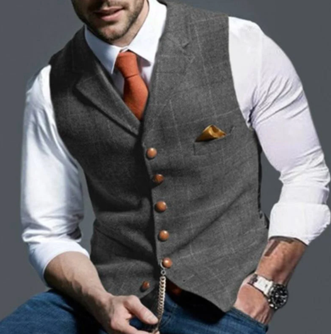 Image of Dwight | Men's Slim Fit Suit Vest