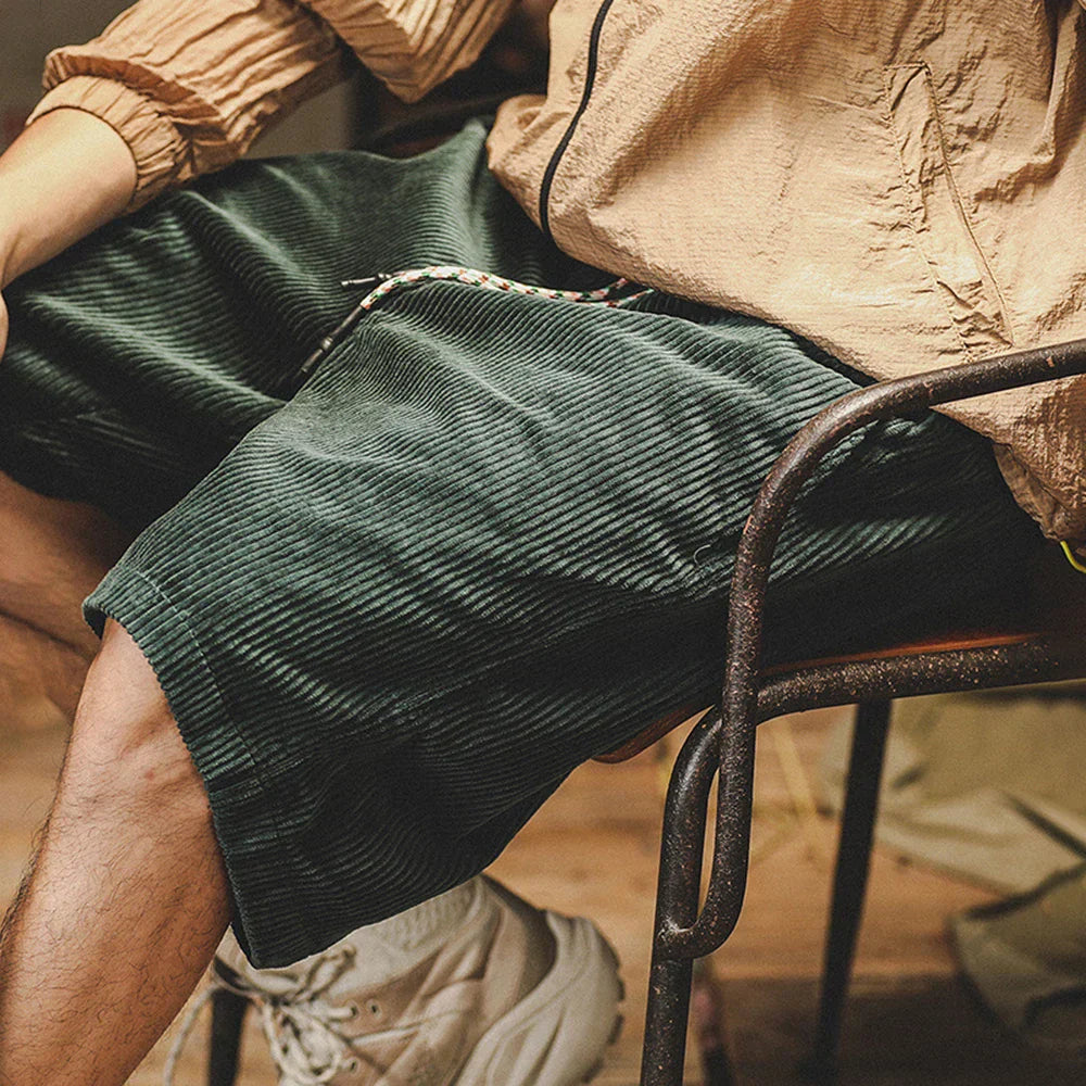 Image of Earl | Men's Drawstring Corduroy Shorts