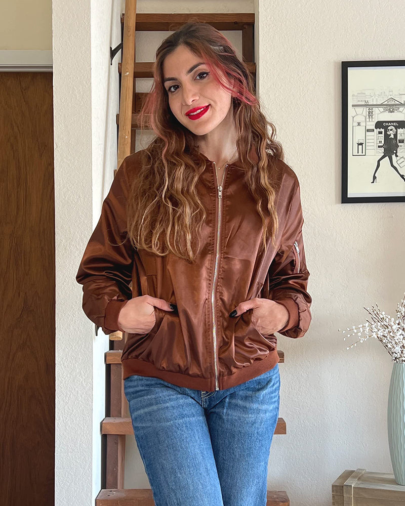Image of Edith | Women's Lightweight Bomber Jacket