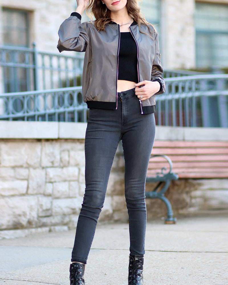 Image of Edith | Women's Lightweight Bomber Jacket