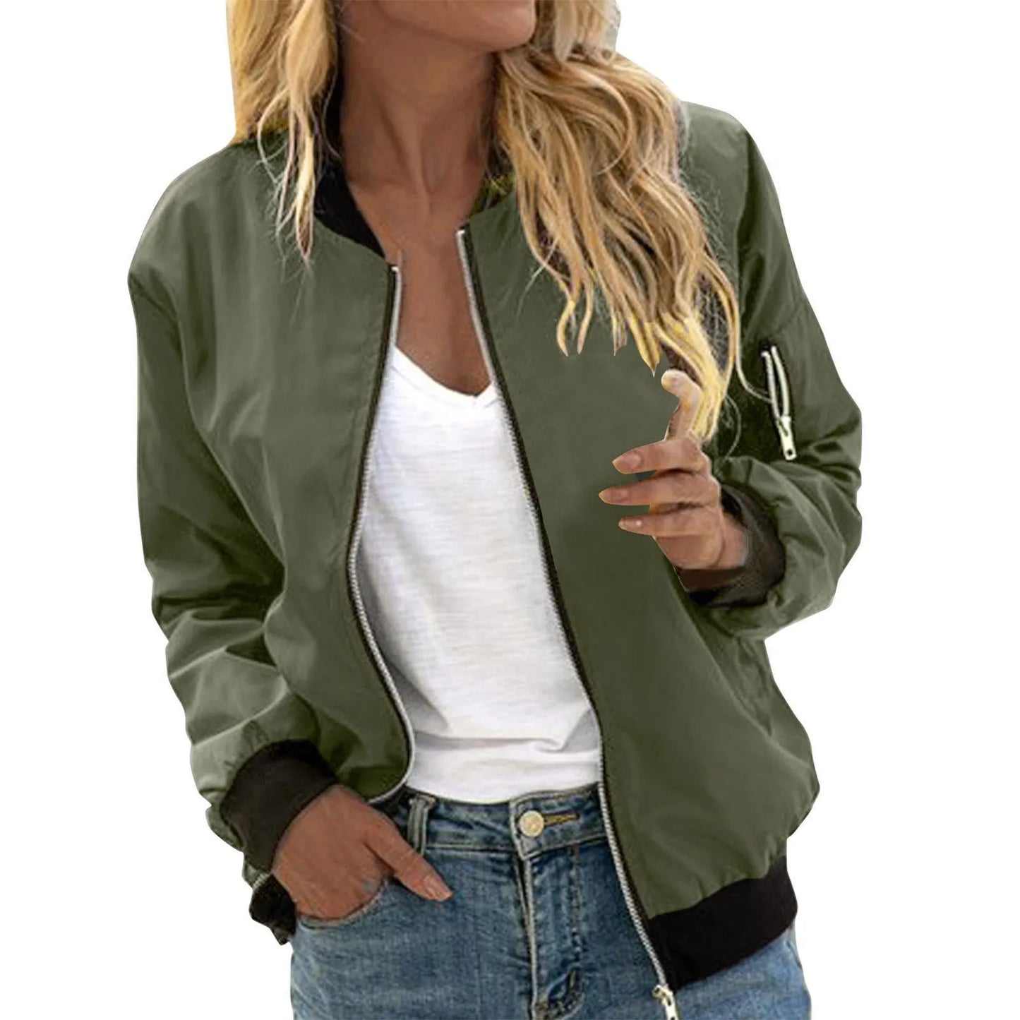 Edith | Women's Lightweight Bomber Jacket - Image 1