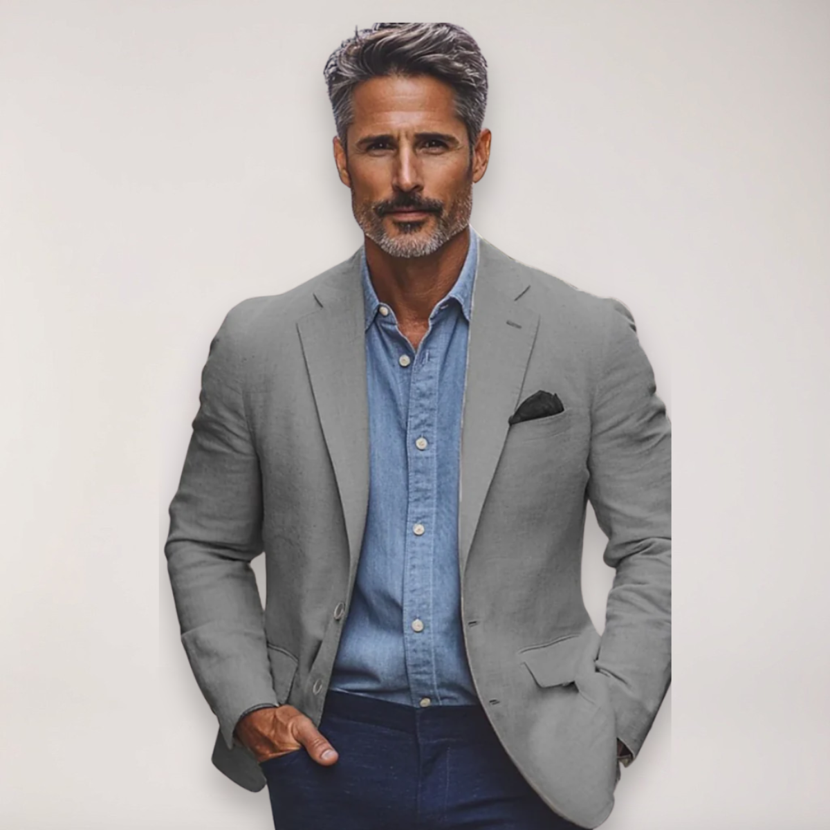 Image of Edmund | Men's Button-Down Casual Shirt
