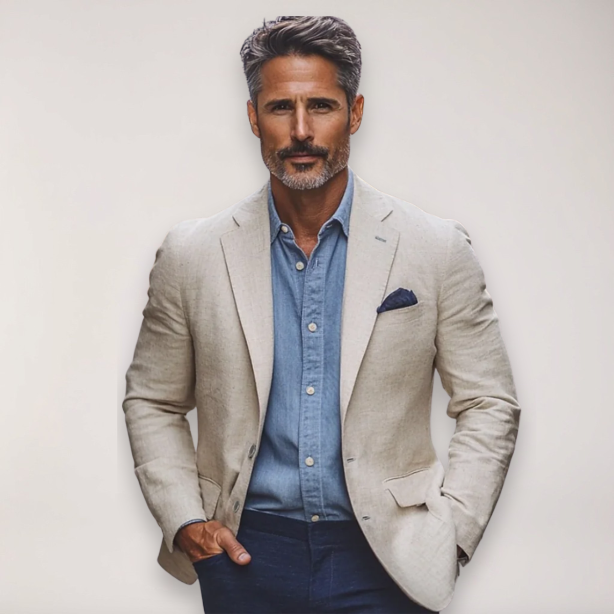Image of Edmund | Men's Button-Down Casual Shirt