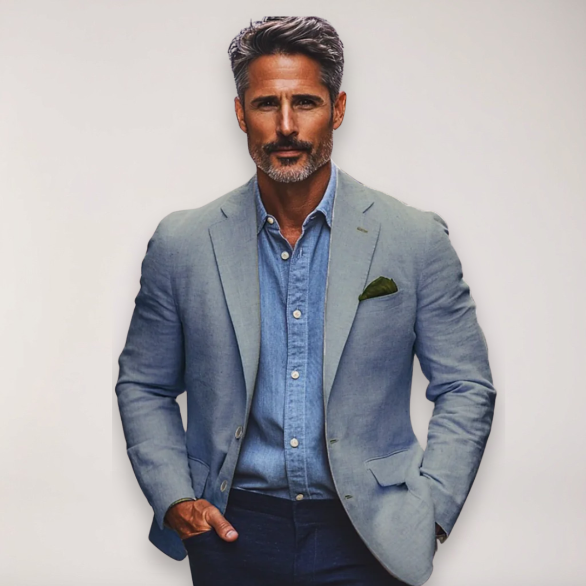 Image of Edmund | Men's Button-Down Casual Shirt