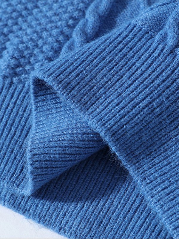 Image of Edmund | Men's Cable Knit Crew Neck Sweater