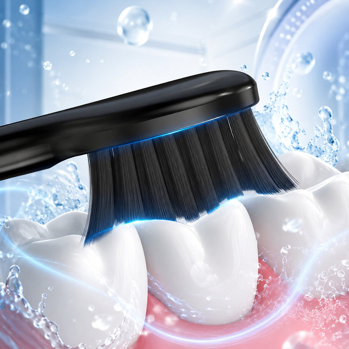 Electric Sonic Toothbrush with 5 Cleaning Modes, USB Rechargeable Battery, 50+ Days Battery Life, Quiet & Deep Cleaning, Includes 8 Replacement Heads