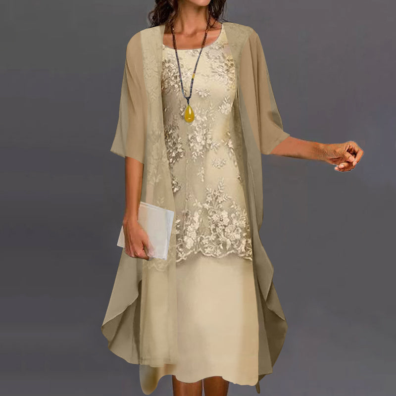 Elegant Two-Piece Dress - Party & Everyday Wear