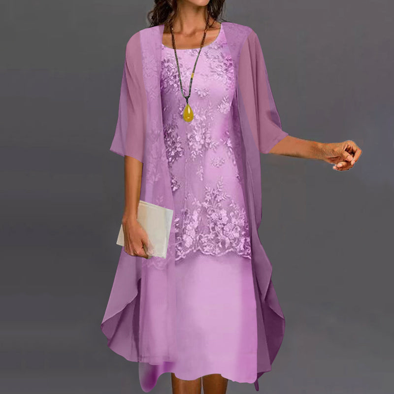 Elegant Two-Piece Dress - Party & Everyday Wear