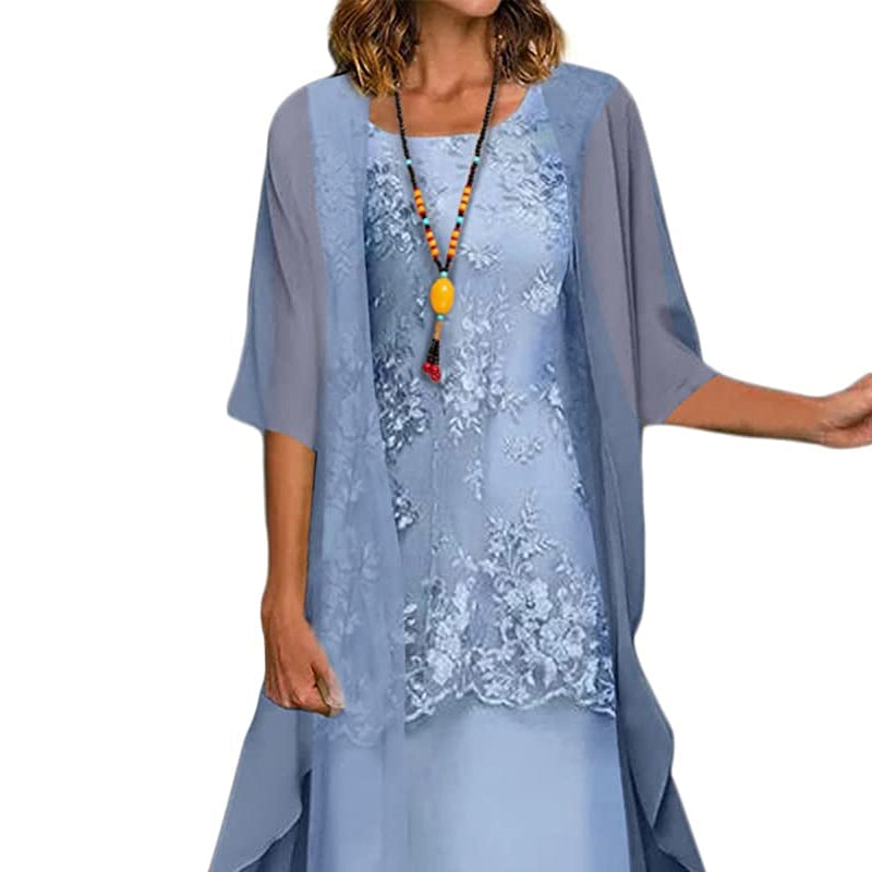 Elegant Two-Piece Dress - Party & Everyday Wear