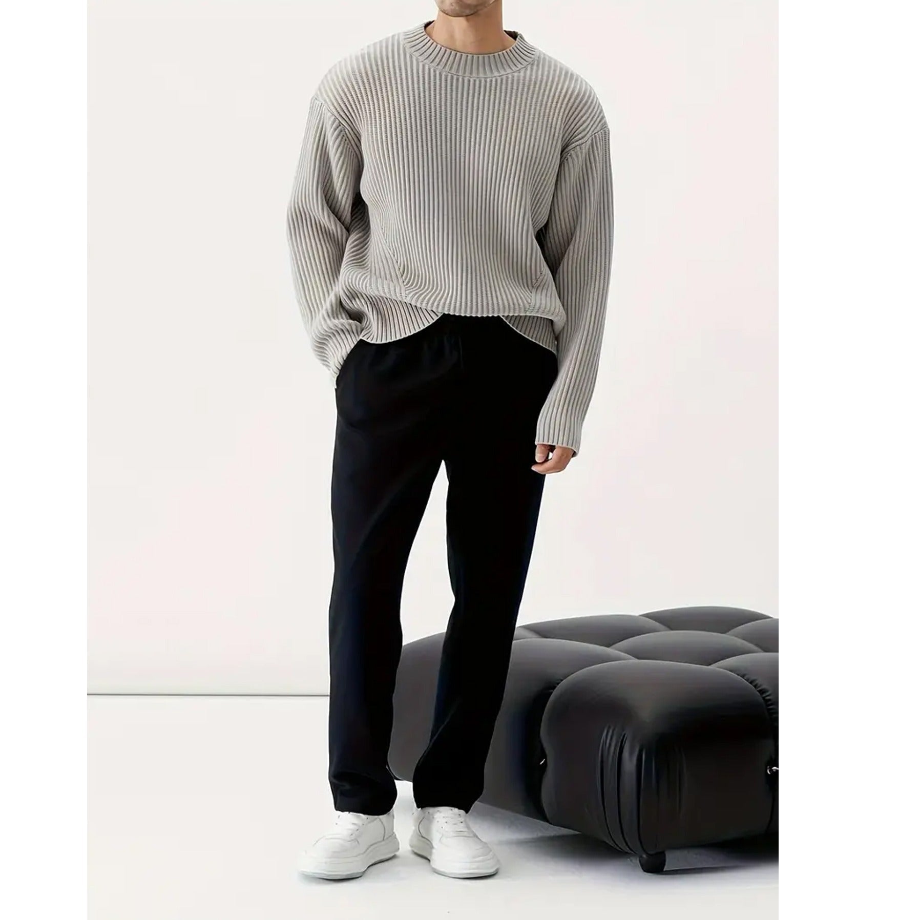 Image of Eli | Men's Crew Neck Oversized Sweater