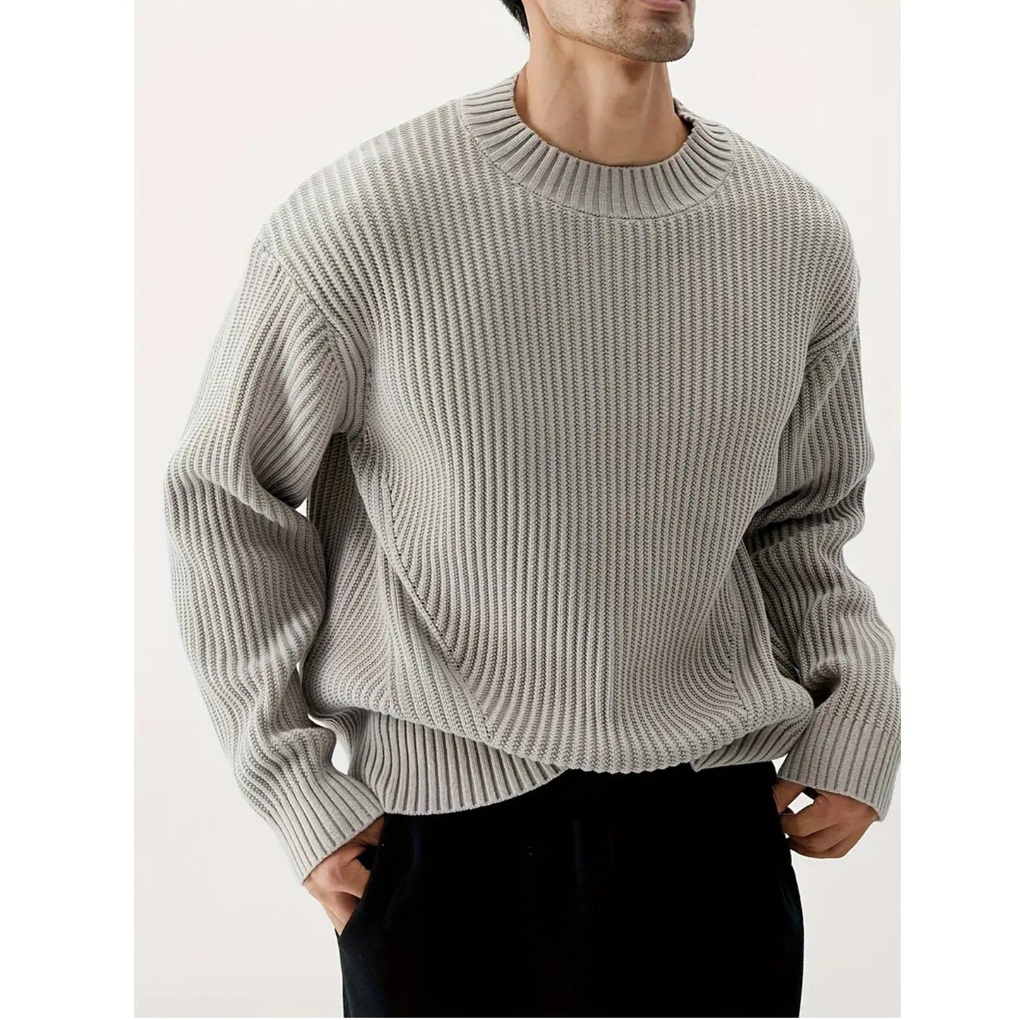 Image of Eli | Men's Crew Neck Oversized Sweater