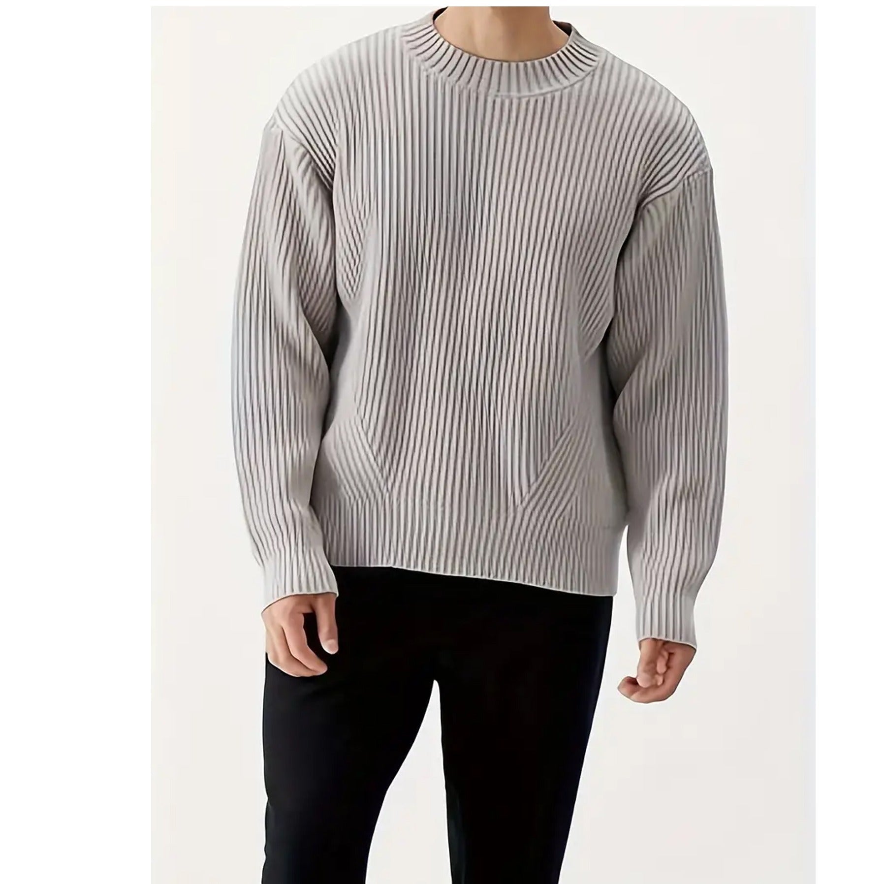 Image of Eli | Men's Crew Neck Oversized Sweater
