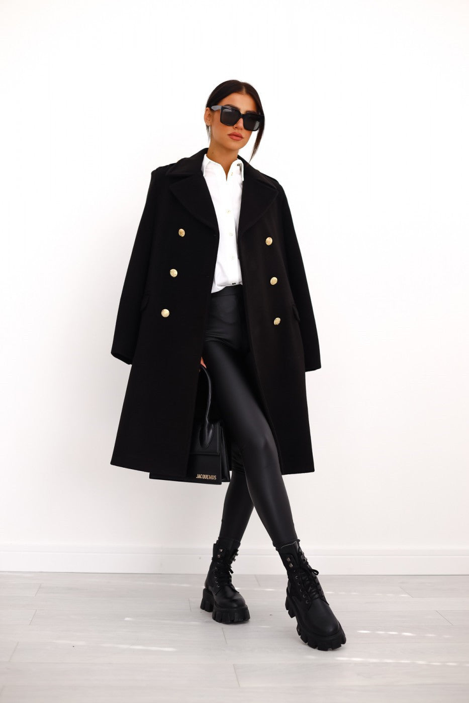 Image of Eliza | Women's Double-Breasted Long Coat