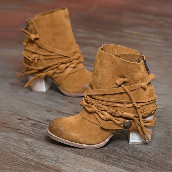 Elizabeth | Women's Block Heel Ankle Boots - Image 1