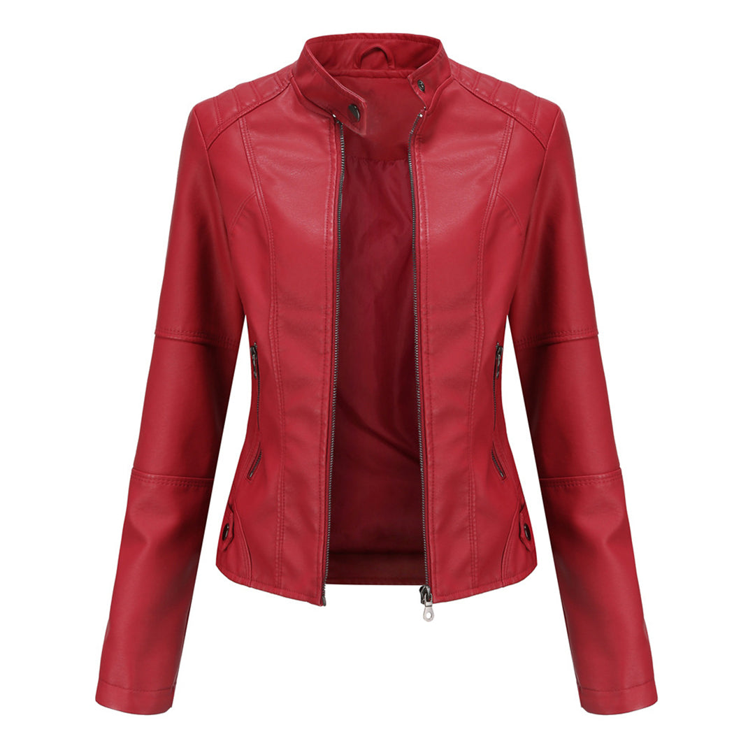 Image of Elsie | Women's Fitted Band Collar Jacket