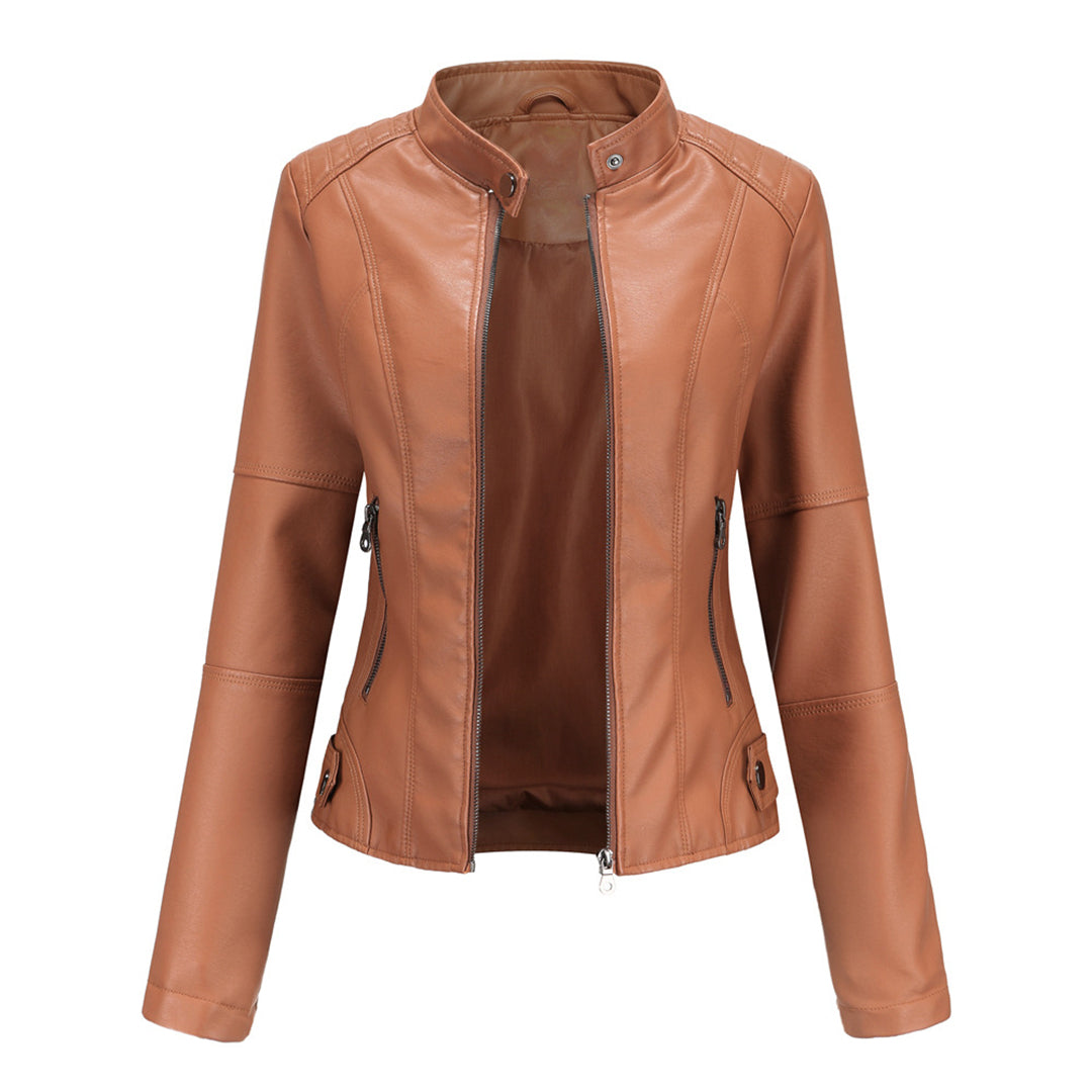 Image of Elsie | Women's Fitted Band Collar Jacket