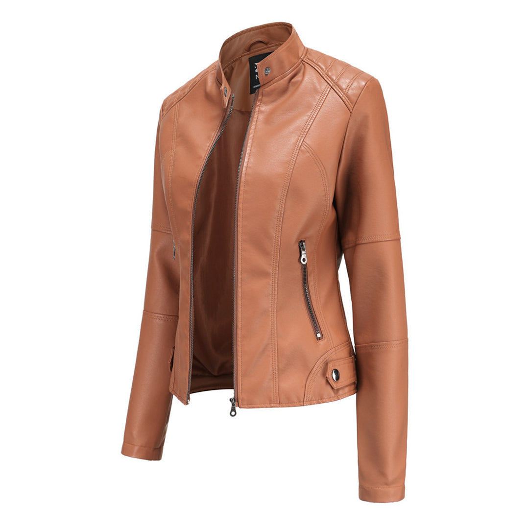 Image of Elsie | Women's Fitted Band Collar Jacket