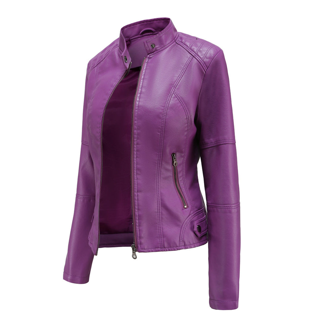 Image of Elsie | Women's Fitted Band Collar Jacket