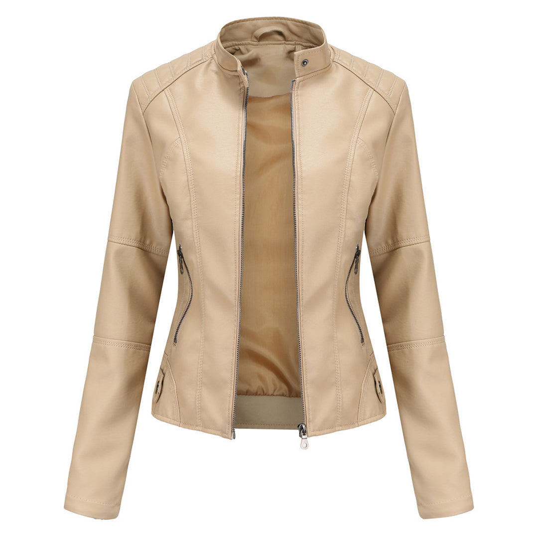Image of Elsie | Women's Fitted Band Collar Jacket