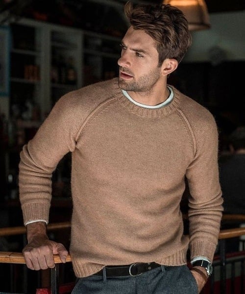 Image of Emmanuel | Men's Crew Neck Pullover Sweater