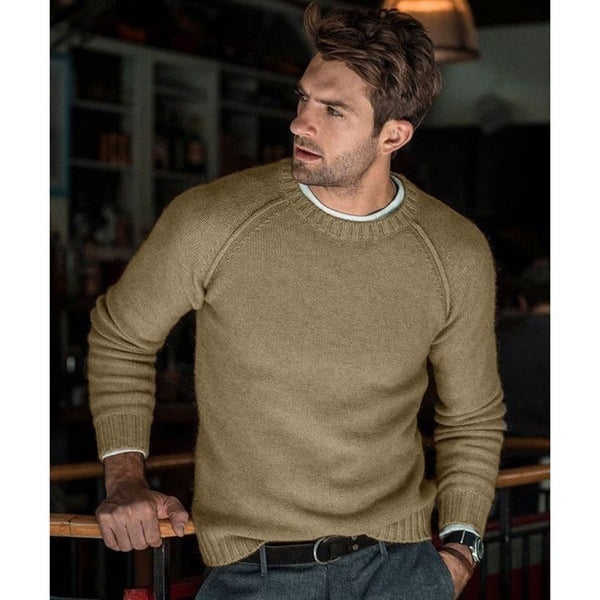 Image of Emmanuel | Men's Crew Neck Pullover Sweater