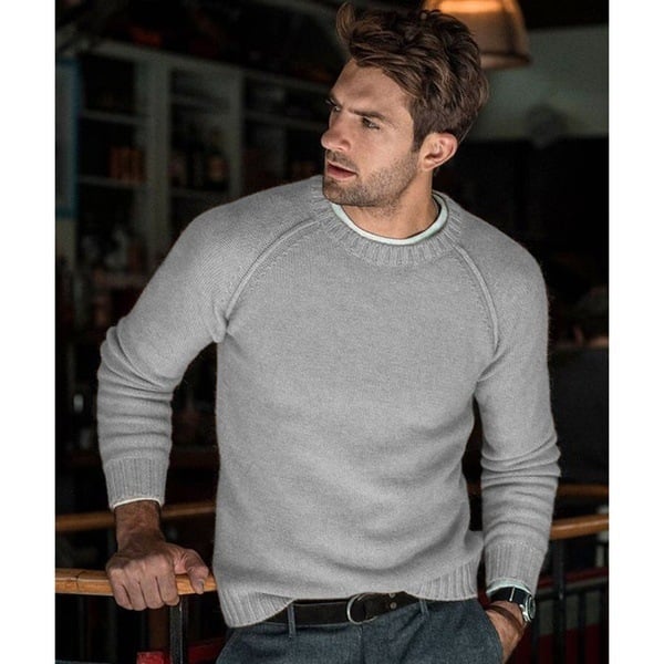 Image of Emmanuel | Men's Crew Neck Pullover Sweater