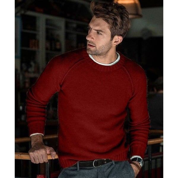 Image of Emmanuel | Men's Crew Neck Pullover Sweater