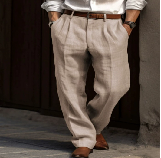 Image of Emmanuel | Men's Pleated Wide Leg Pants