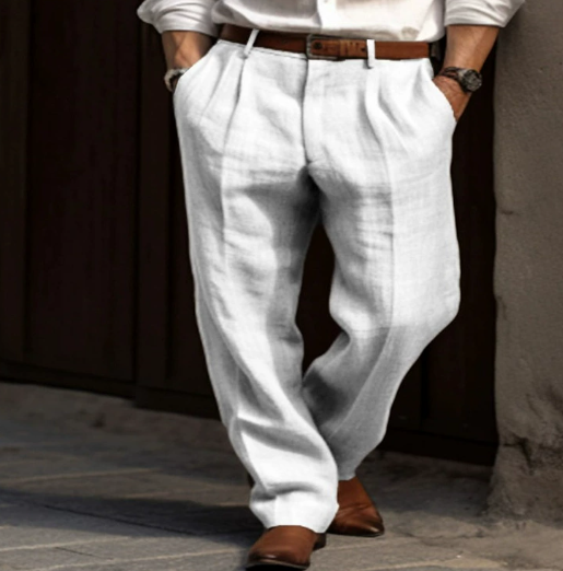 Image of Emmanuel | Men's Pleated Wide Leg Pants
