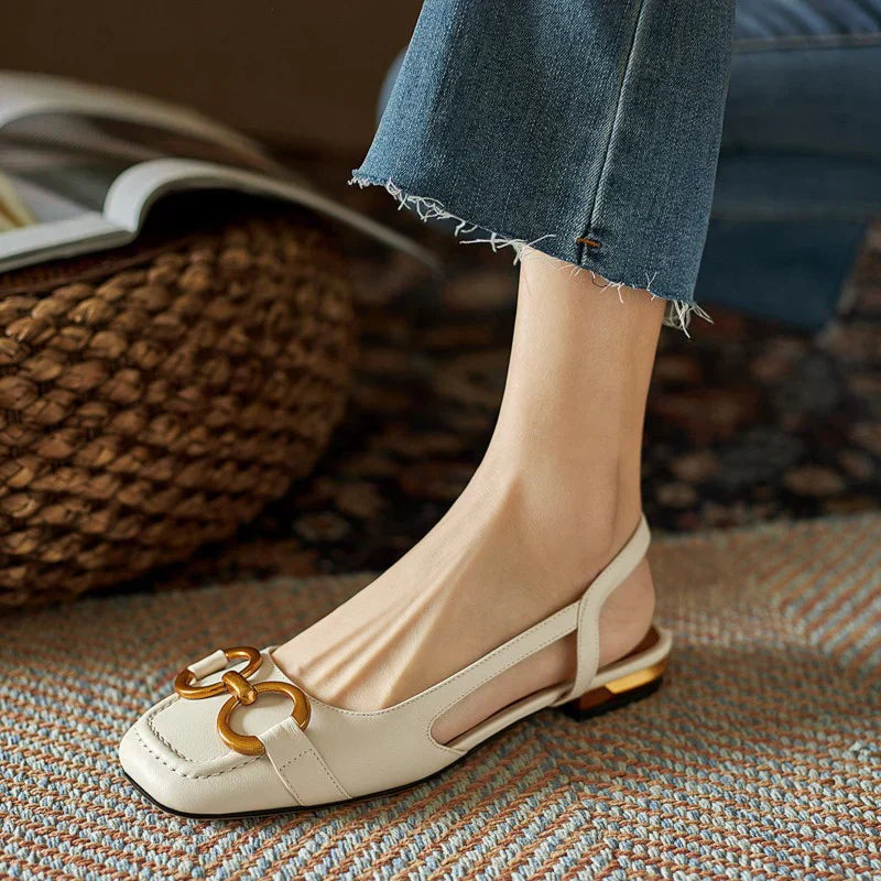 Image of Eva | Women's Slingback Pointed Toe Loafers