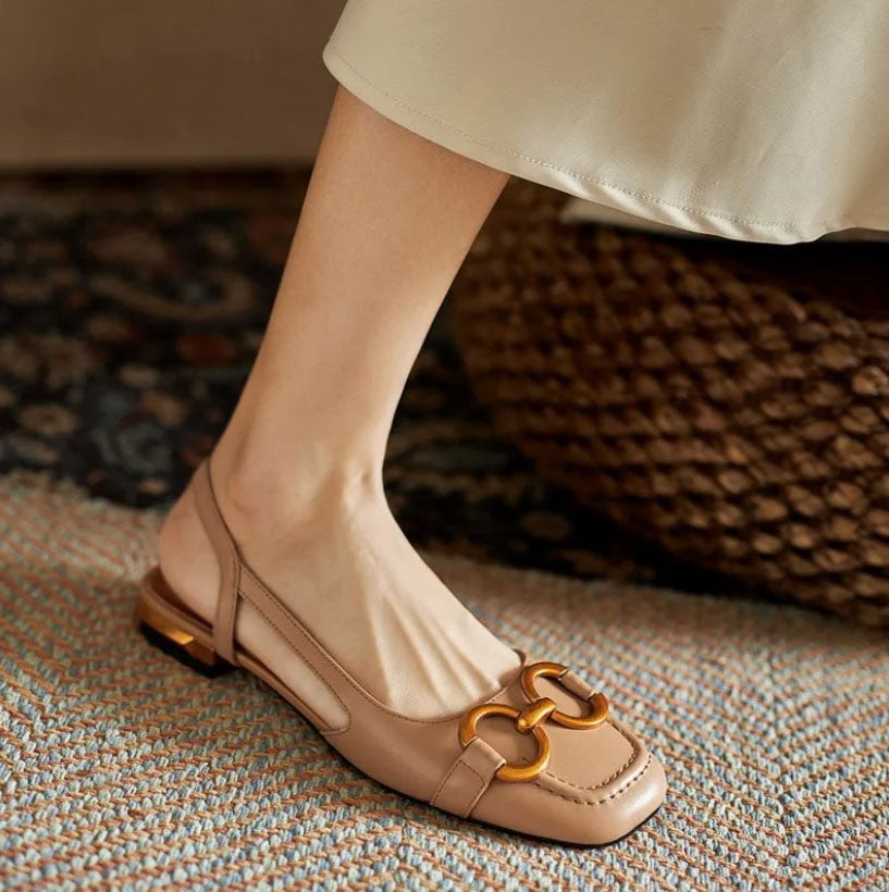Image of Eva | Women's Slingback Pointed Toe Loafers