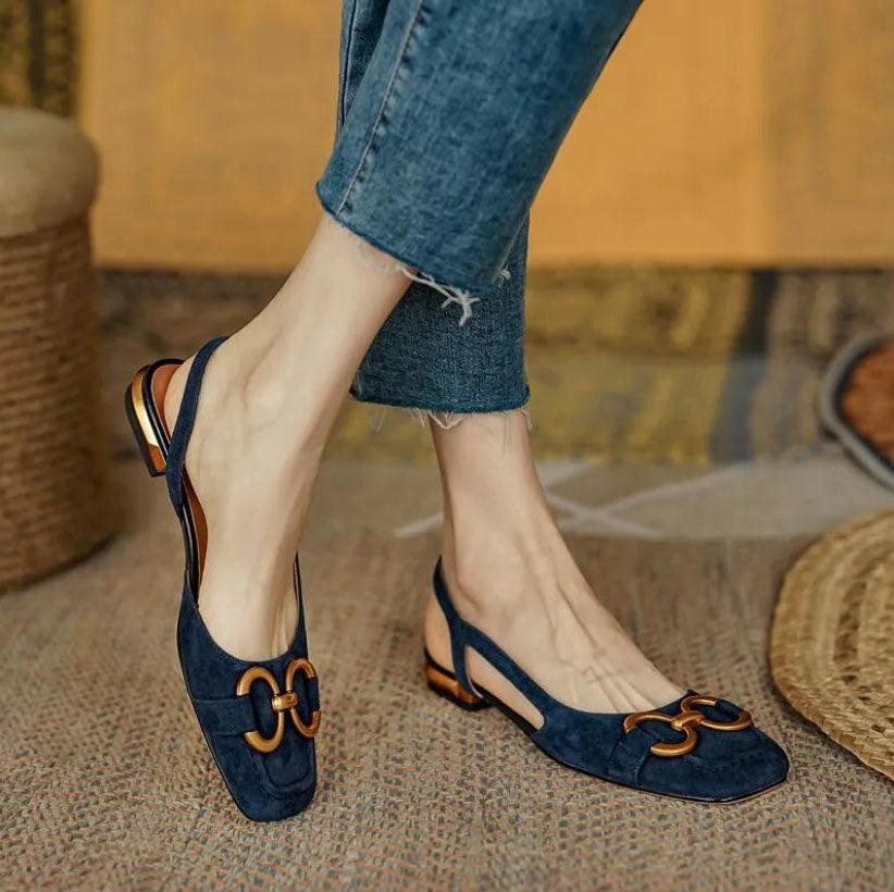Image of Eva | Women's Slingback Pointed Toe Loafers