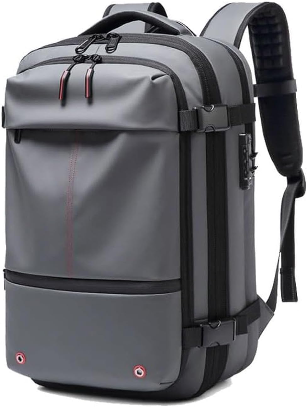 Expandable Compression Travel Backpack with Anti-Theft Lock and Wet Pocket