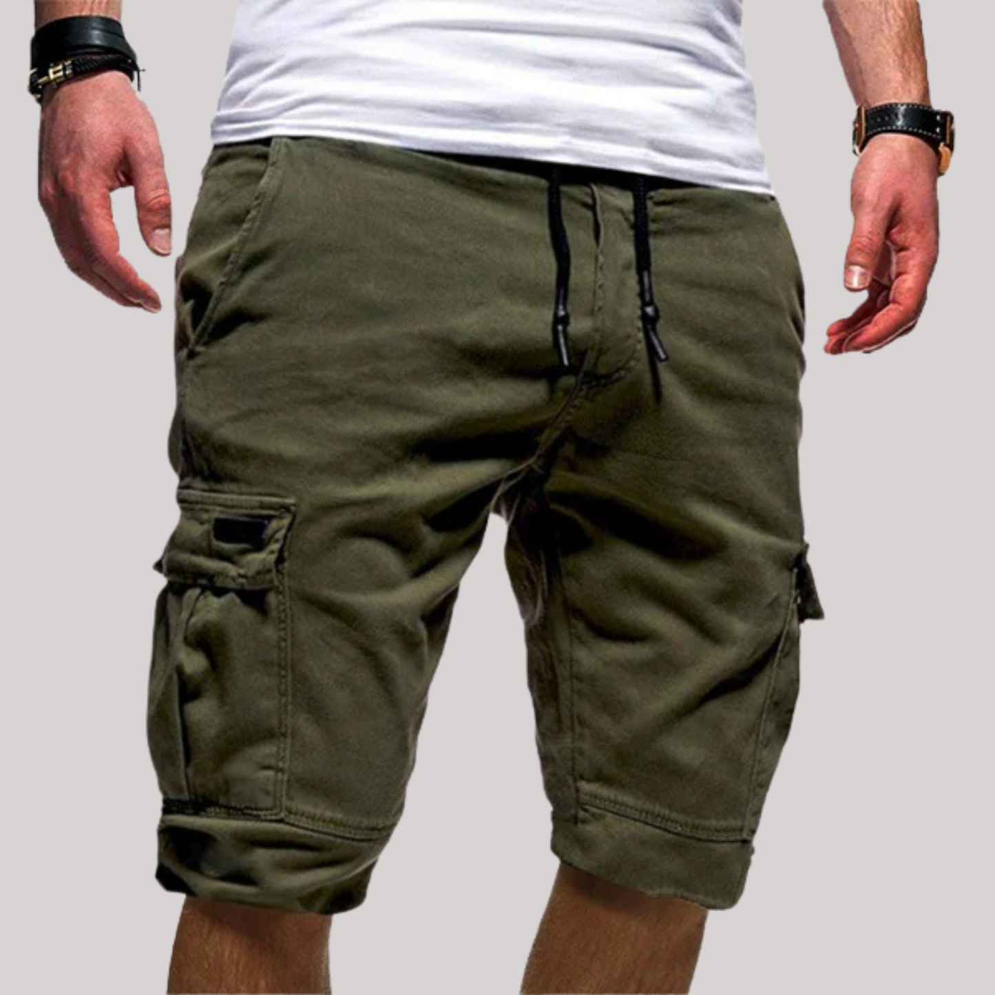 Image of Ezekiel | Men's Cargo Knee Length Drawstring Shorts