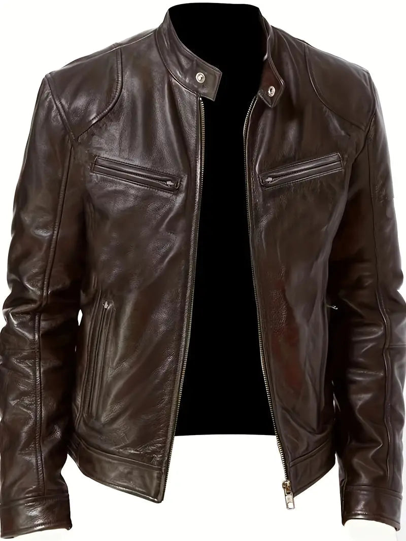 Image of Ezra | Men's Slim Fit Racer Jacket