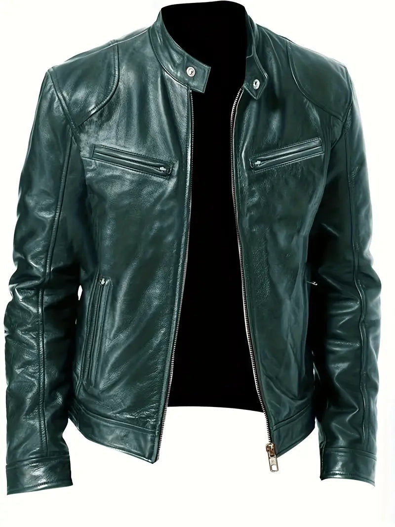 Image of Ezra | Men's Slim Fit Racer Jacket