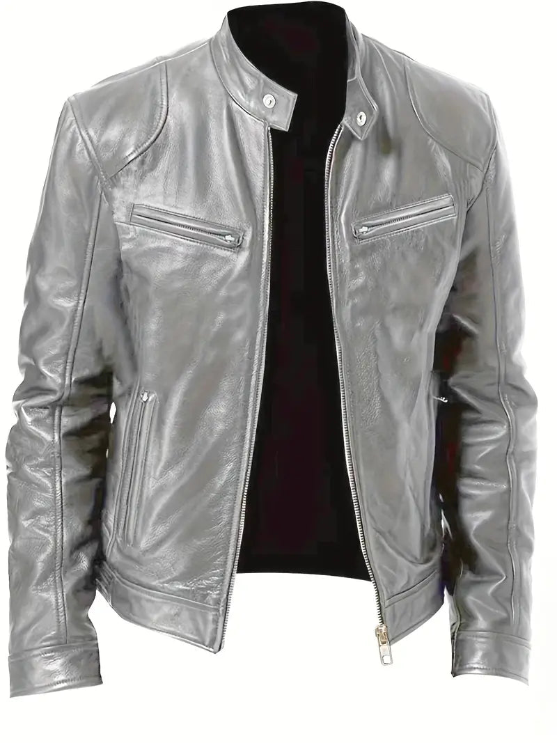 Image of Ezra | Men's Slim Fit Racer Jacket