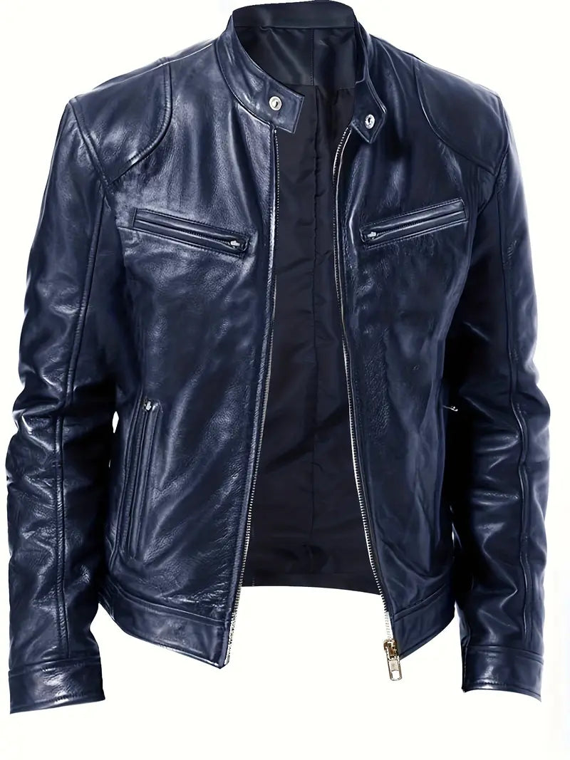 Image of Ezra | Men's Slim Fit Racer Jacket