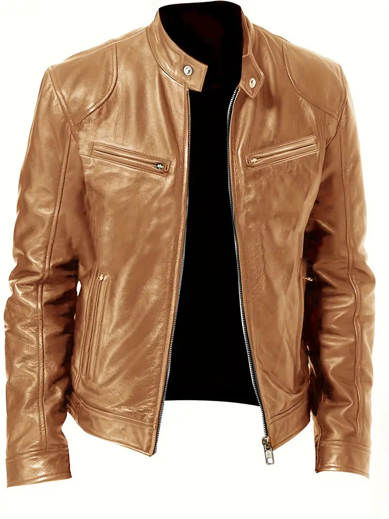 Image of Ezra | Men's Slim Fit Racer Jacket